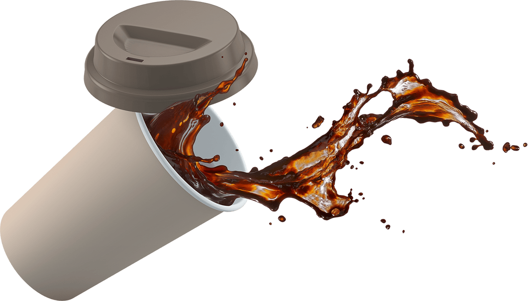 Coffee lift cup splash 2