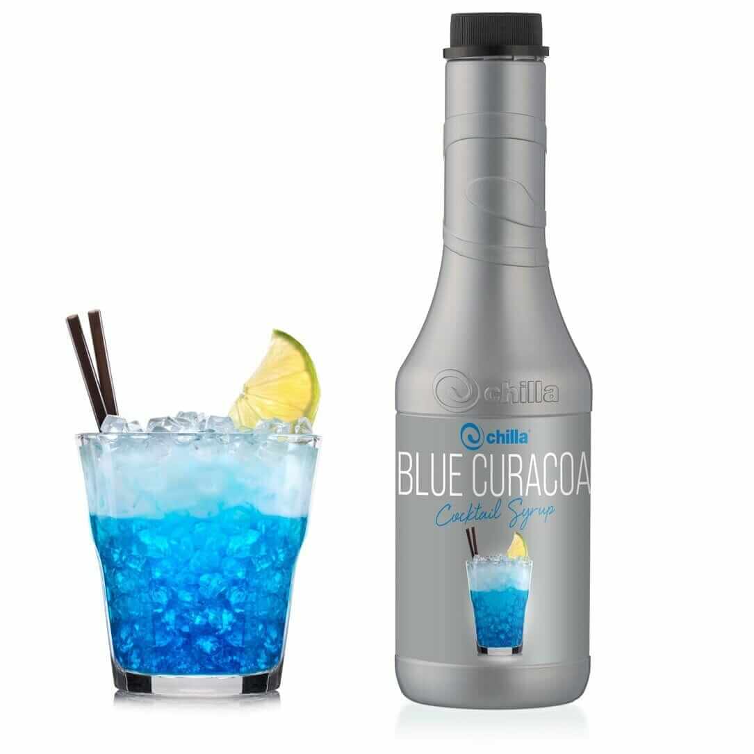 chilla cocktail syrup blue curacoa