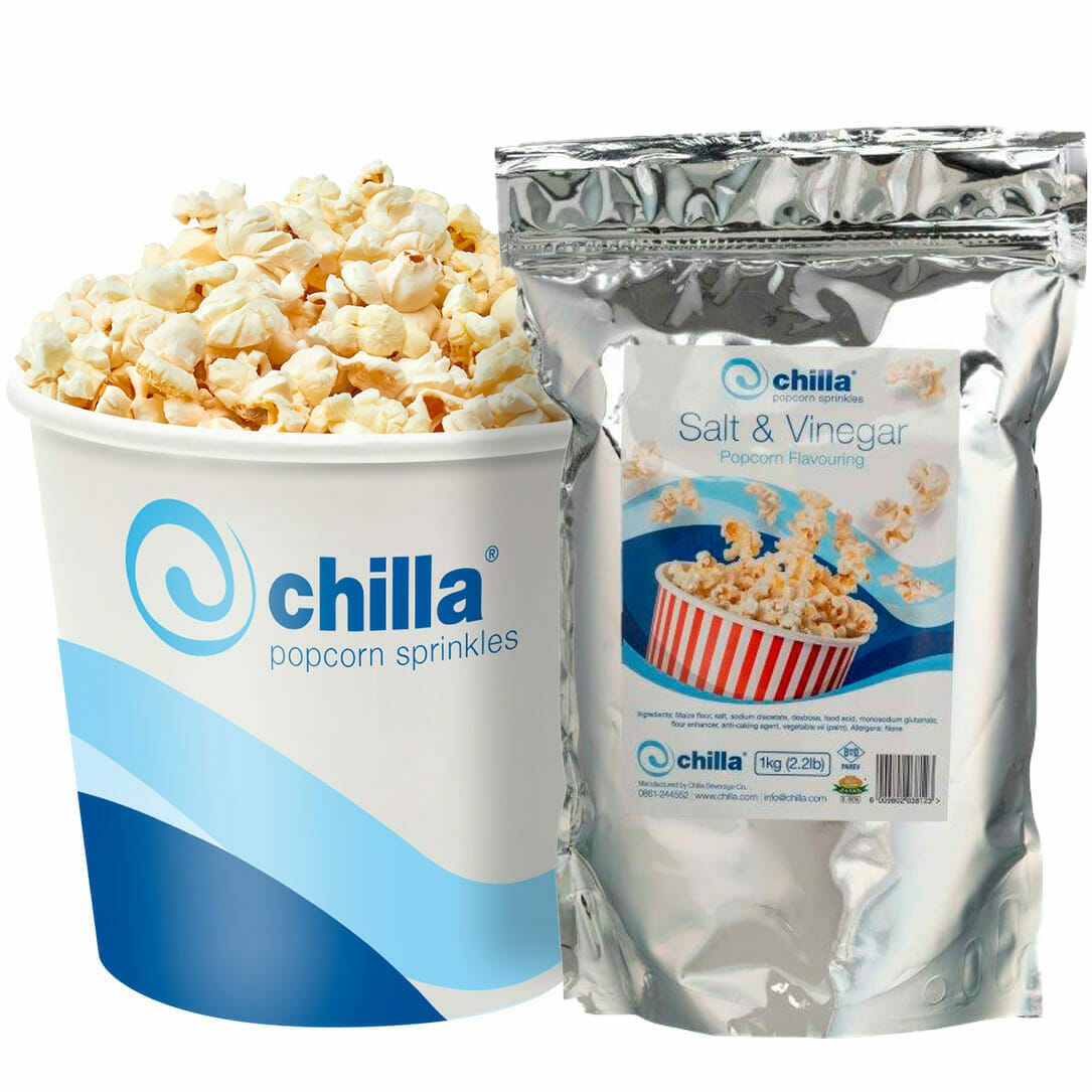 chilla popcorn sprinkles 1kg salt and vinegar